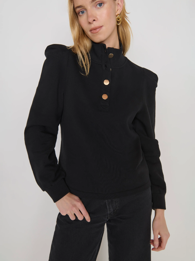 Nation LTD Jessie Sweatshirt, Jet Black