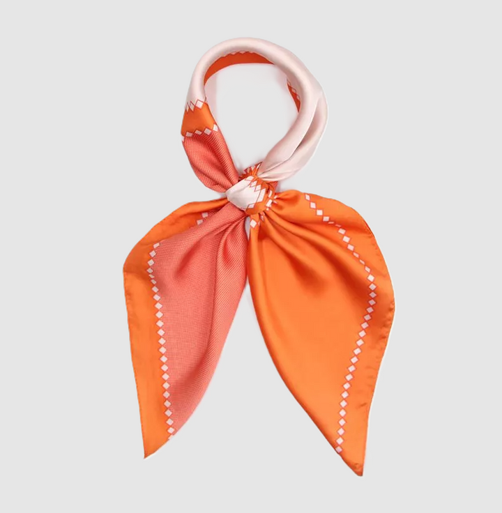Geometric Print Scarf / Hair Wrap, Orange - 13 Hub Lane   |  