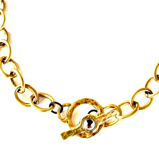 CV Designs CZ Toggle Links Necklace