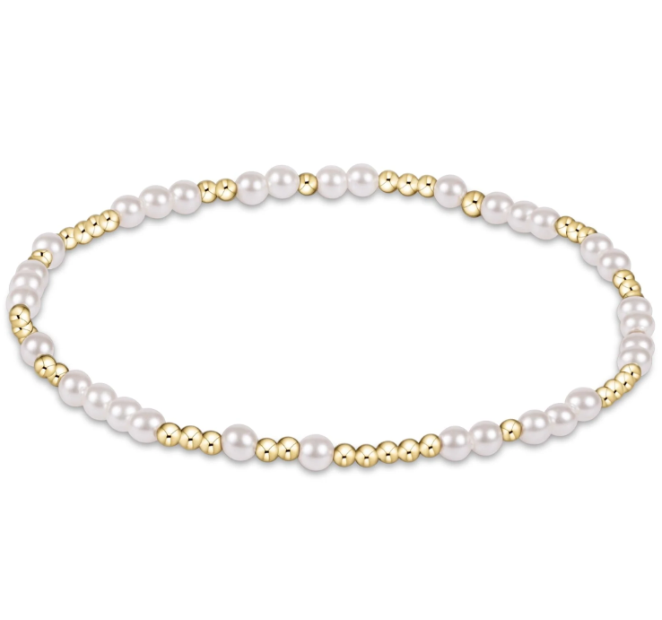 enewton Hope Unwritten 3mm Bead Bracelet - Pearl