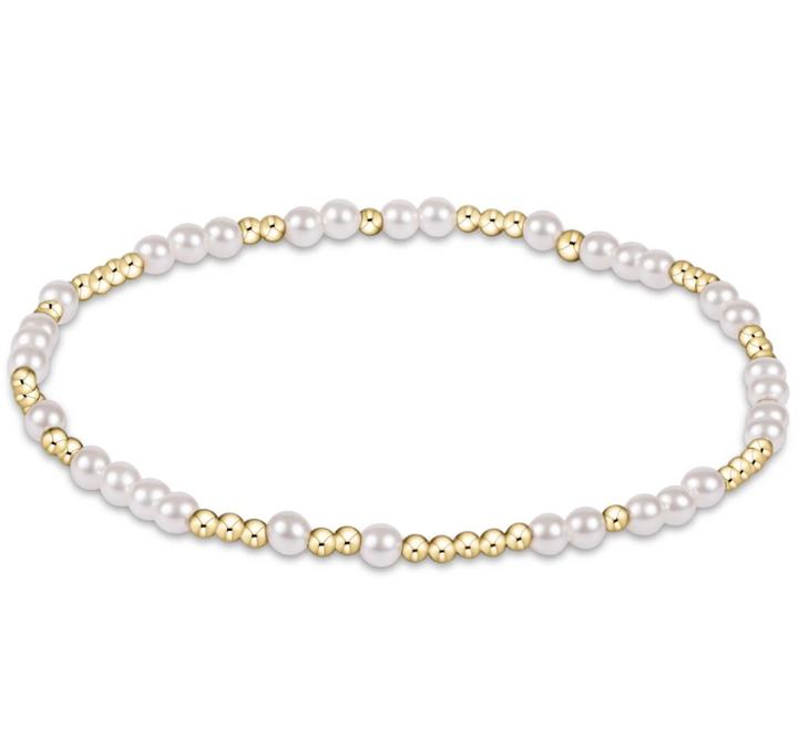 enewton Hope Unwritten 3mm Bead Bracelet - Pearl