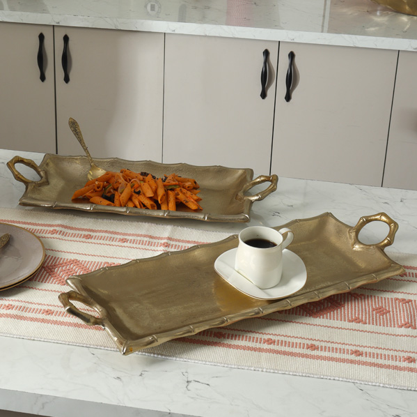 Bamboo Trim Tray, Gold - 13 Hub Lane   |  