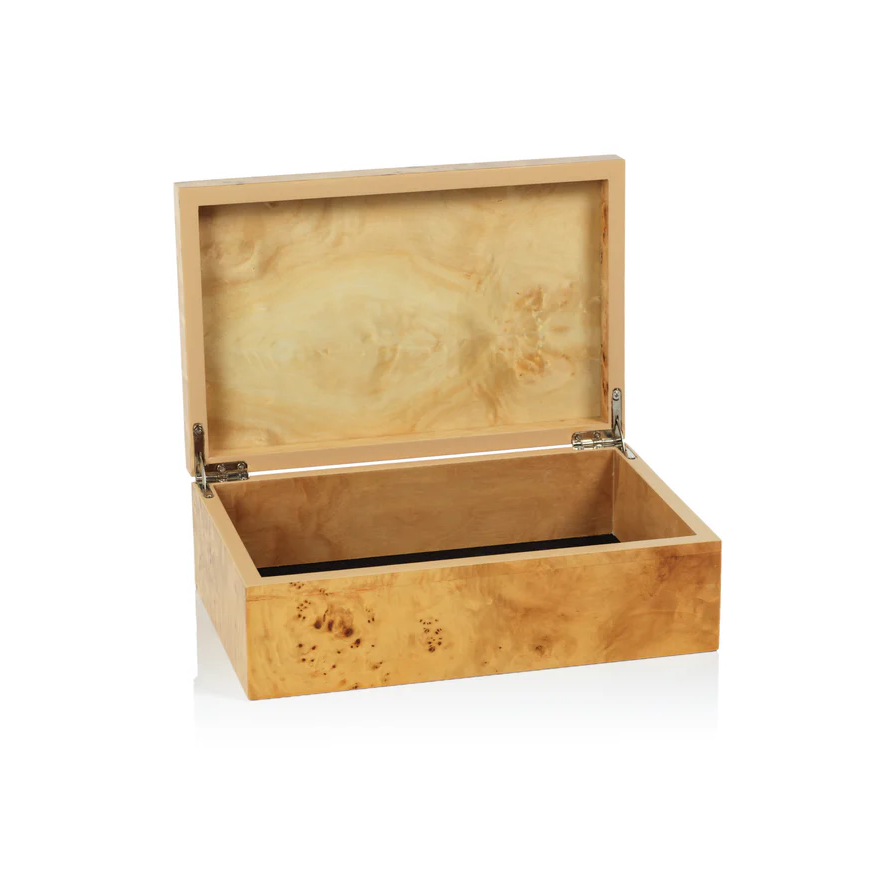 Leiden Burl Wooden Box - Thumbnail 4
