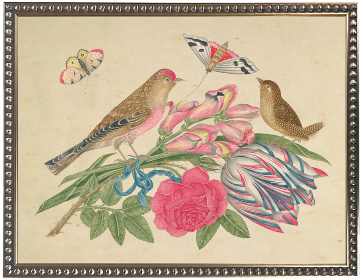 Birds & Blooms Bookplate O