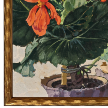 Orange Begonias - 13 Hub Lane   |  Small Wall Art