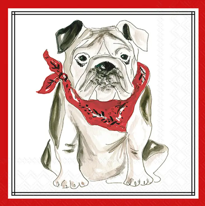 Red Bulldog Hometown Pride Cocktail Napkins
