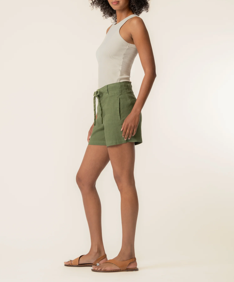 Kut From the Kloth Katie Linen High Rise Short, Dill