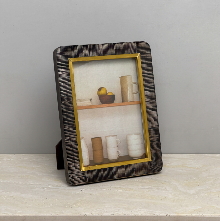 Fish Horn Photo Frame, Black - 13 Hub Lane   |  Horn Frames