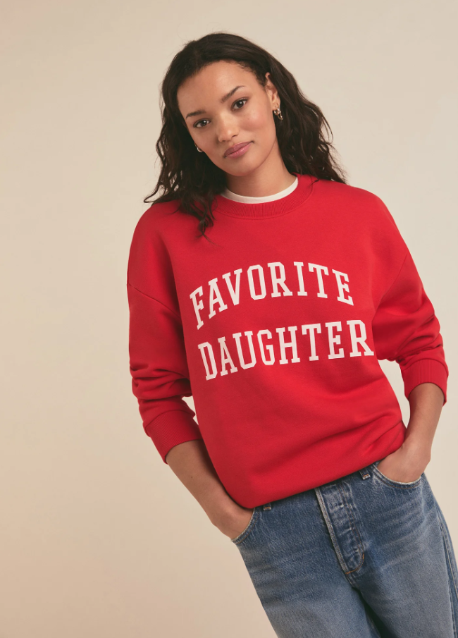 Favorite Daughter Collegiate Sweatshirt, Haute Rouge