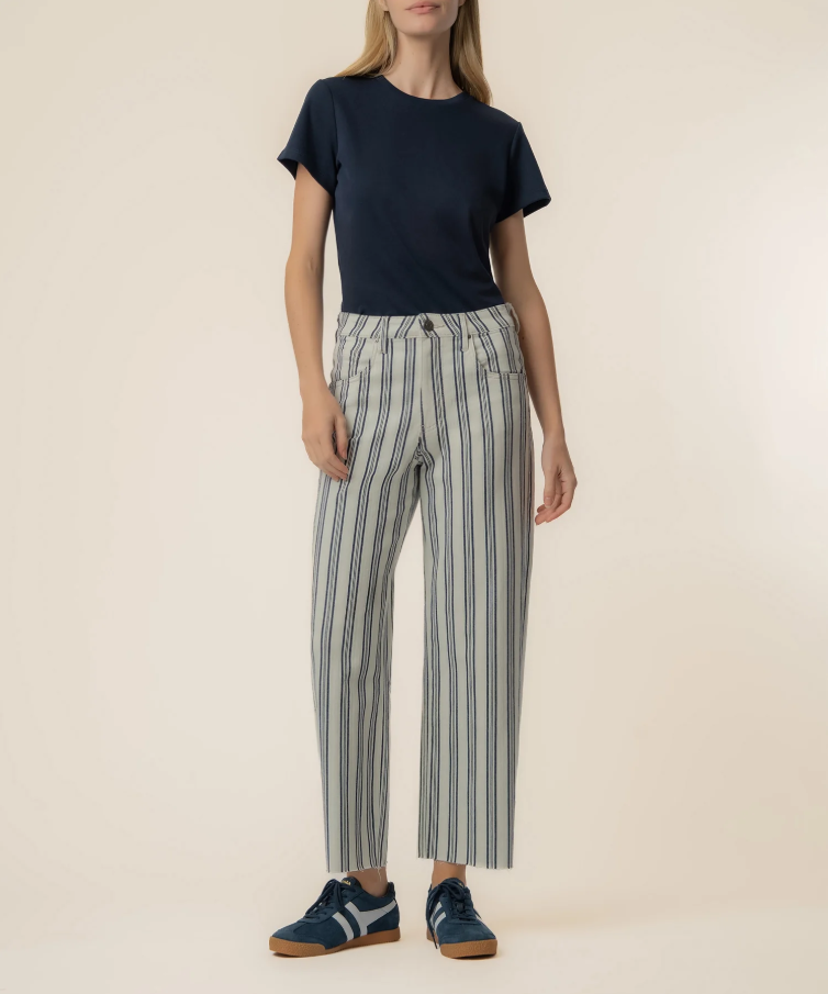 Kut From the Kloth Gwen High Rise, Navy & Ivory