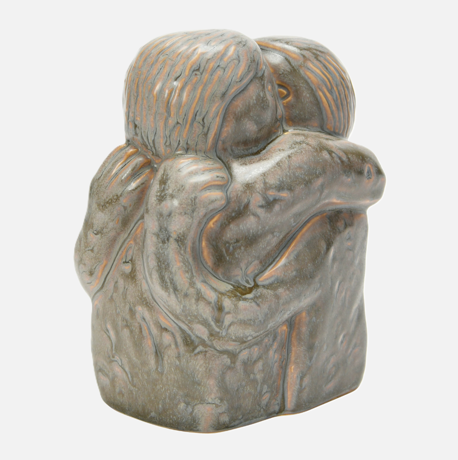 Stoneware Hugging Figures
