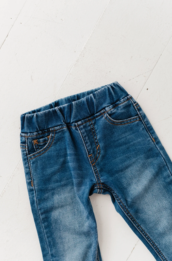 Mid Blue Wash Denim Jeans