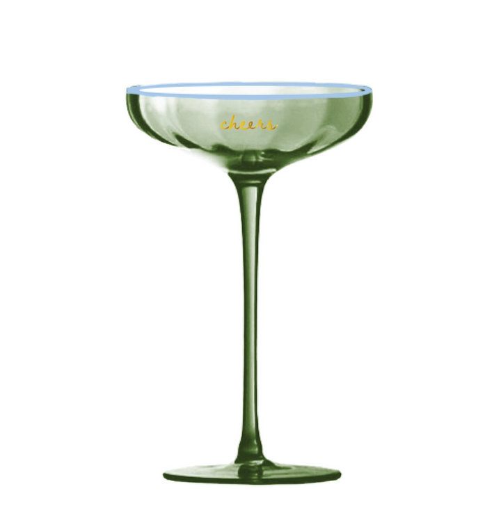 Two Tone Coupe Glass - 13 Hub Lane   |  Champagne Glasses