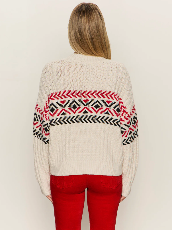 Send It Sweater, Chalk Multi