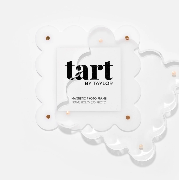 Mini Acrylic Frame, White - 13 Hub Lane   |  Acrylic Frames