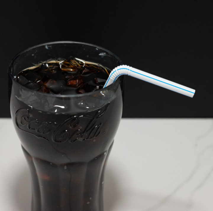 Glass Coke w/ Straw