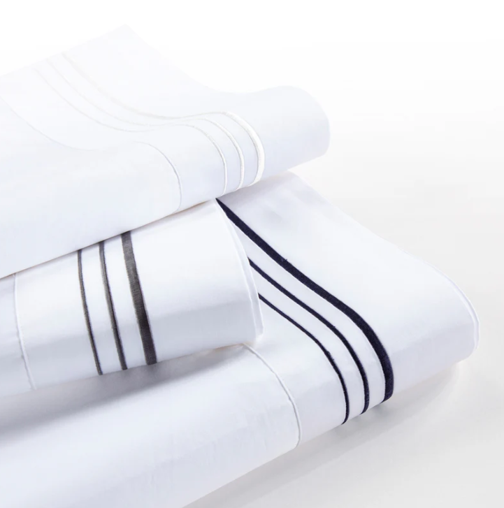 Embroidered Border Sheet 4PC Set