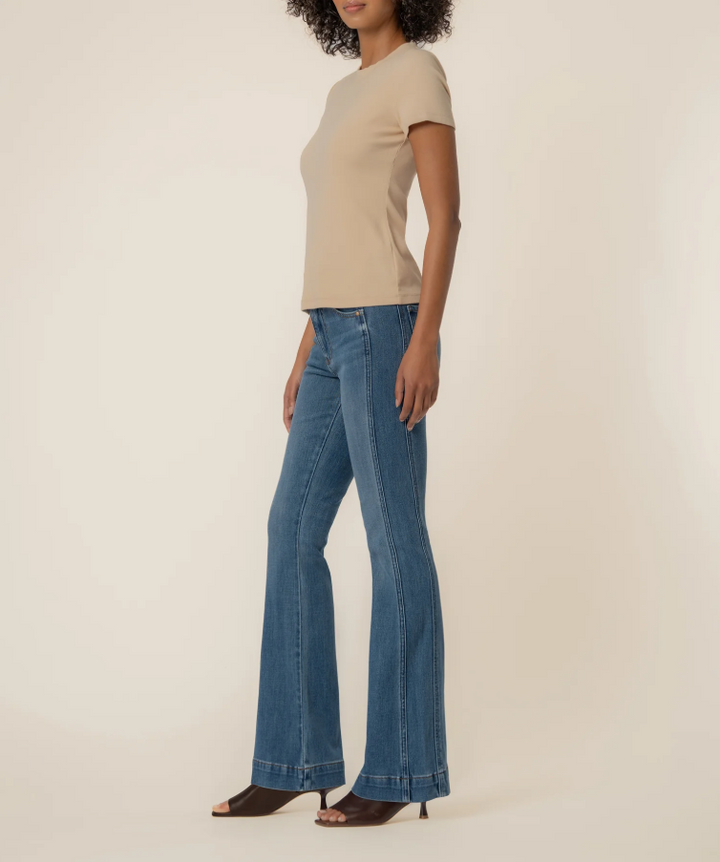 Kut From the Kloth Langley Rib Top, Sand - 13 Hub Lane   |  