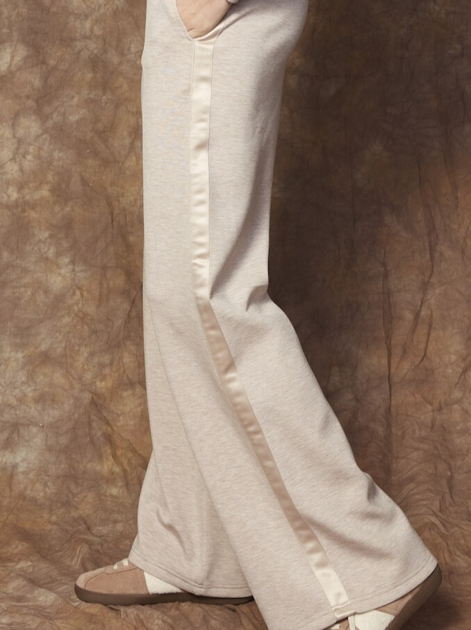 Erika Soft Knit Drawstring Pants, Taupe - 13 Hub Lane   |  Loungewear Bottoms