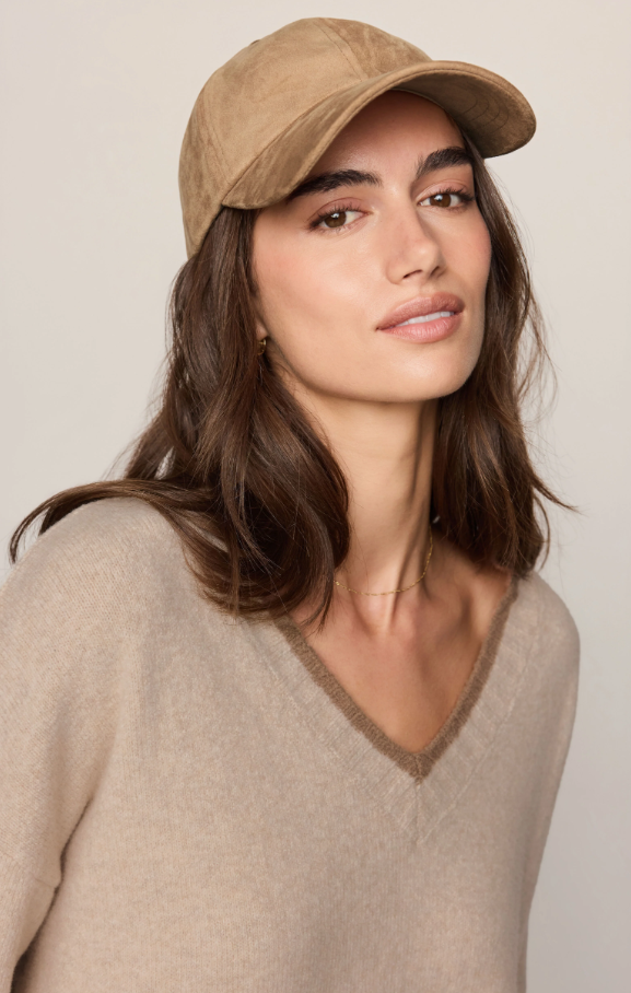 Outpost Faux Suede Hat, Light Sand