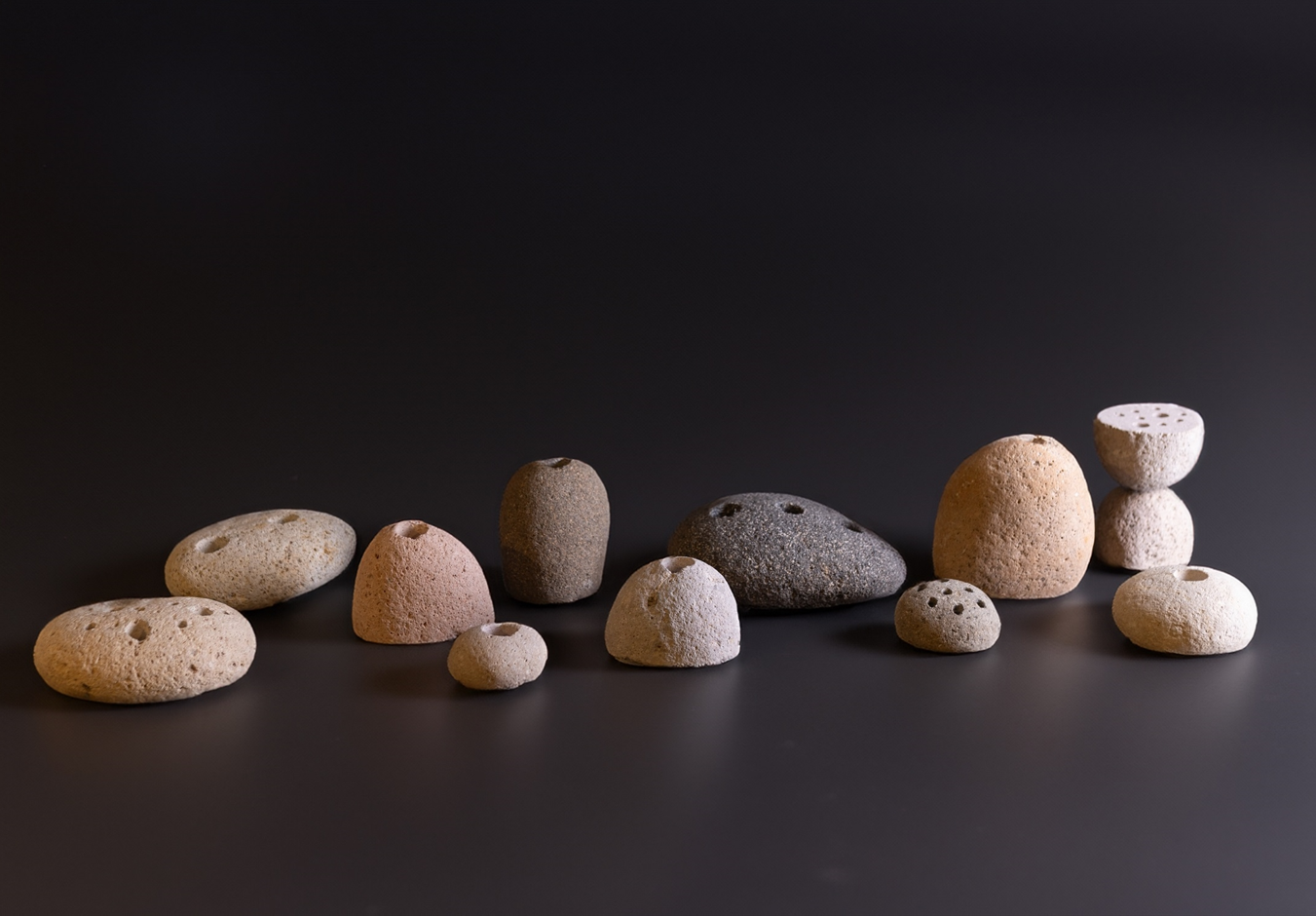 Rock Candleholder, Natural