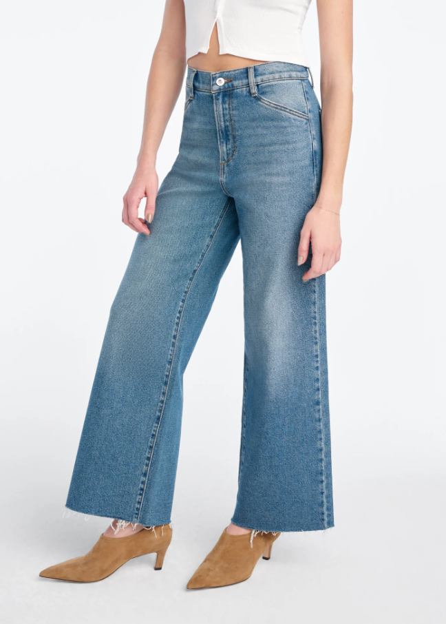 The Mischa Shortie Super High Rise Wide Ankle Jeans, Rio - 13 Hub Lane   |  Wide Leg Sweats