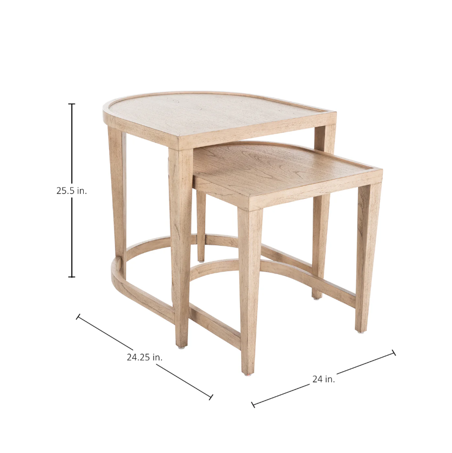 Dustin Nesting Tables, Natural - 13 Hub Lane   |  