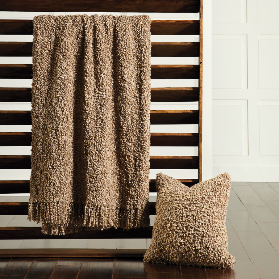 Textured Boucle Throw