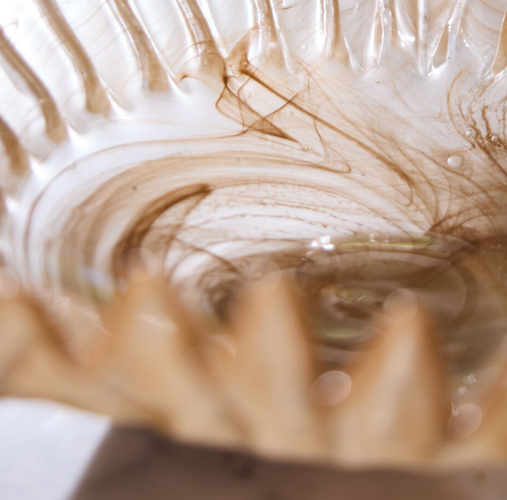 Pleated Glass Bowl - 13 Hub Lane   |  Glass Bowls