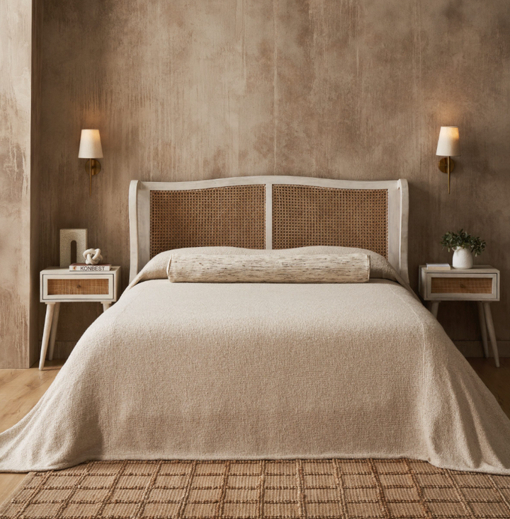 Andrea Bedspread, Ivory - 13 Hub Lane   |  Matching Bedding