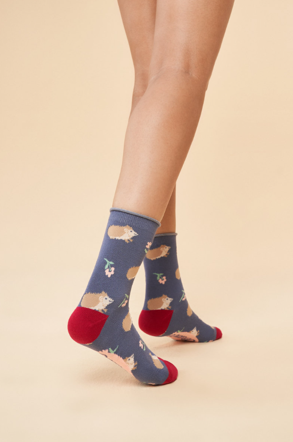 Ankle Socks - Snuffling Hedgehogs