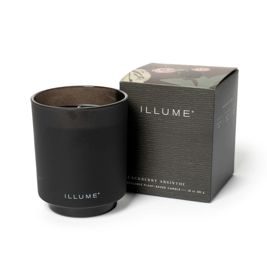 Blackberry Absinthe Refillable Boxed Glass Candle - Thumbnail 4