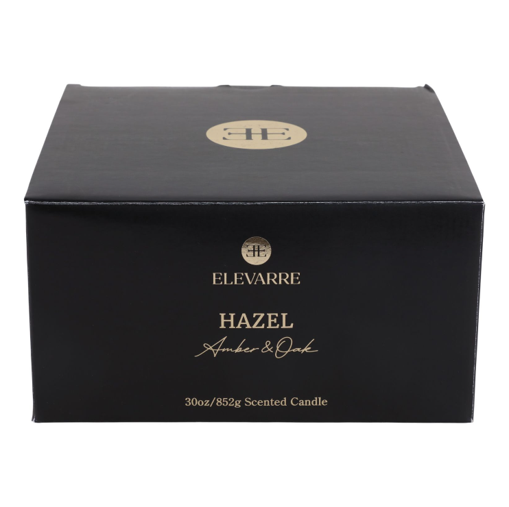 Hazel Amber & Oak Marble Candle
