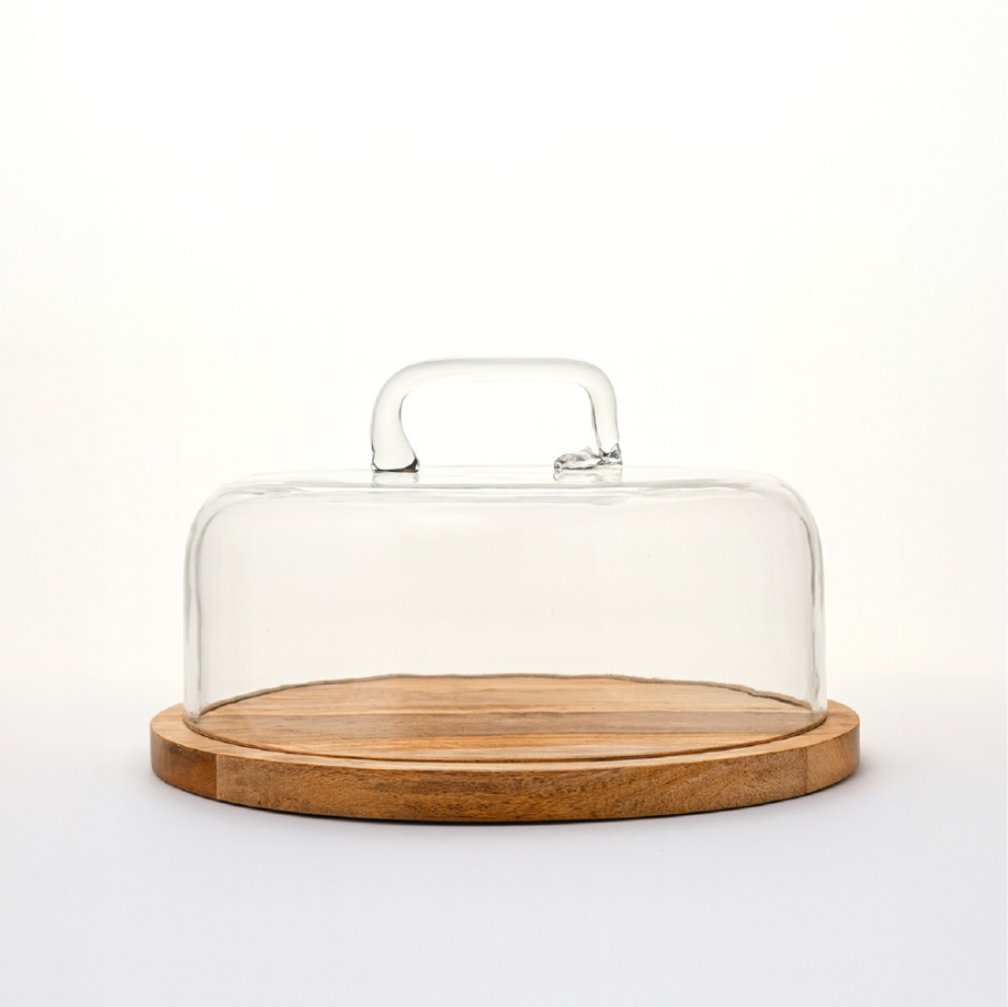 Round Cake Plate w/ Glass Dome - 13 Hub Lane   |  