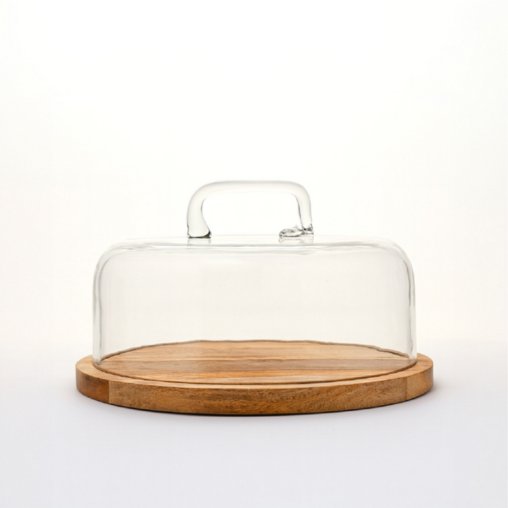 Round Cake Plate w/ Glass Dome - 13 Hub Lane   |  