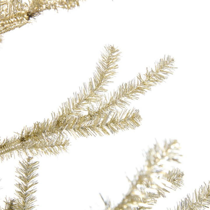 Tinsel Tree w/ Metal Stand, Antique Gold - 13 Hub Lane   |  