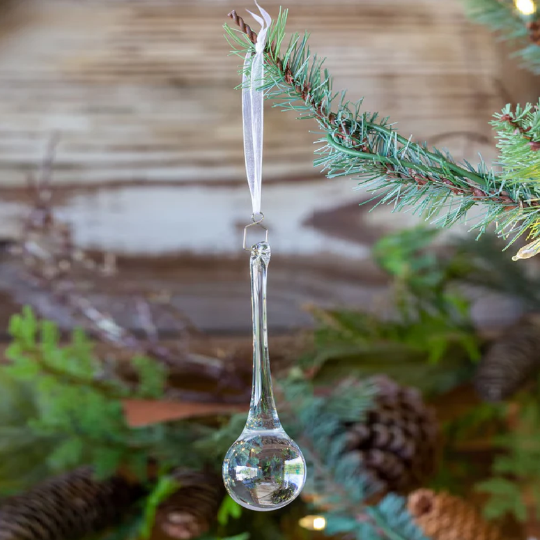 Glass Dewdrop Ornament