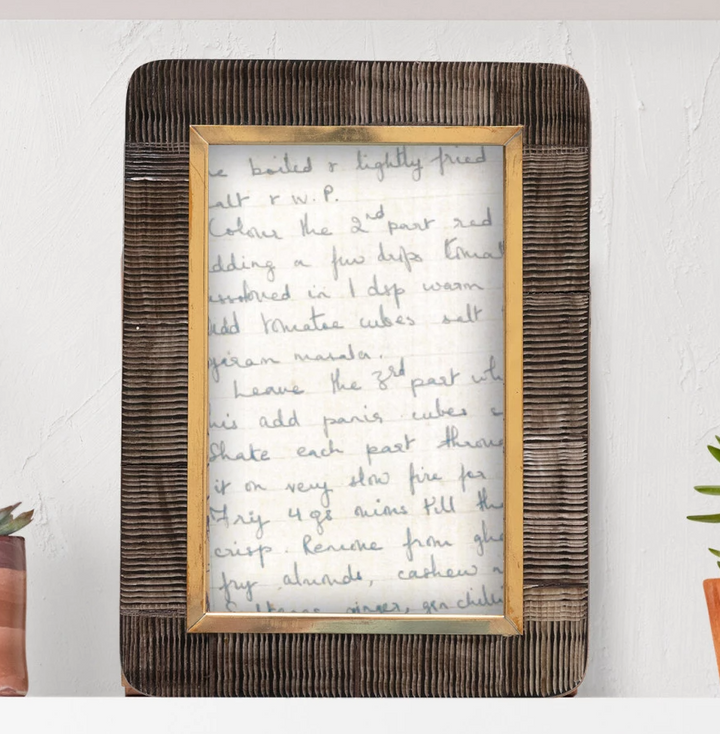 Horn & Brass Carved Photo Frame - 13 Hub Lane   |  Horn Frames