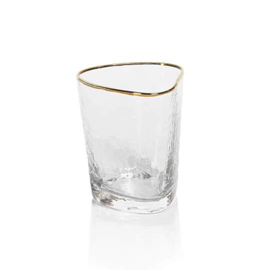 Aperitivo Triangular Double Old Fashioned Glass - 13 Hub Lane   |  Double Old Fashioned Glasses