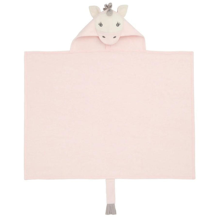 Pink Unicorn Hooded Baby Bath Wrap