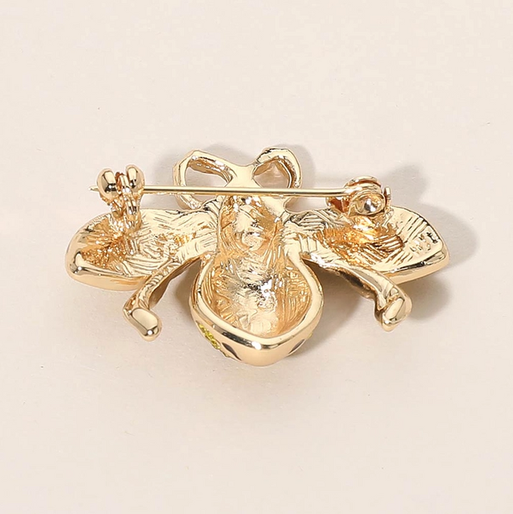 Crystal Pave Honey Bee Brooch - 13 Hub Lane   |  Brooches
