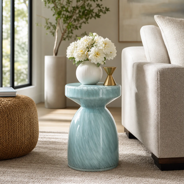 Mendoza Small Art Glass Table