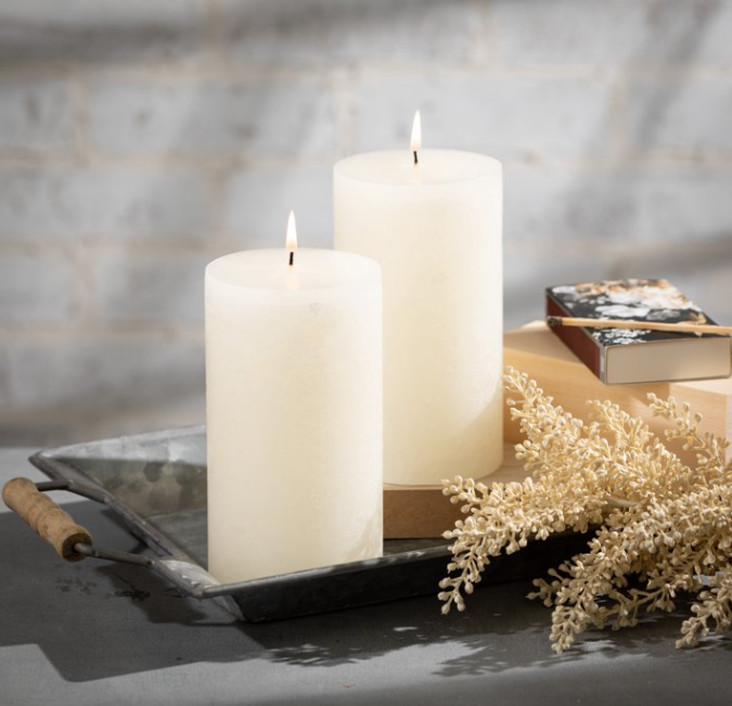 Vance Kitira Timber Candles, Melon White