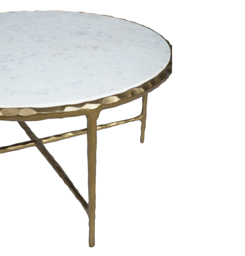 Brass & Marble Coffee Table - 13 Hub Lane   |  