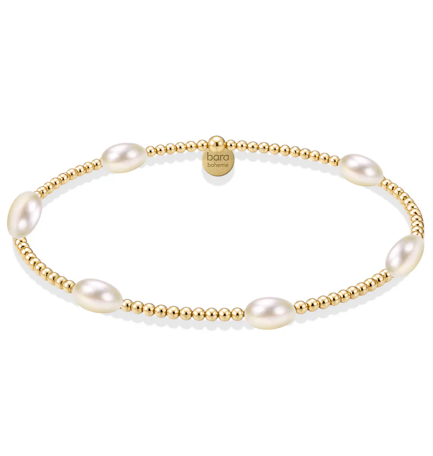 bara boheme piper gold filled beaded bracelet w/ pearls - 13 Hub Lane   |  