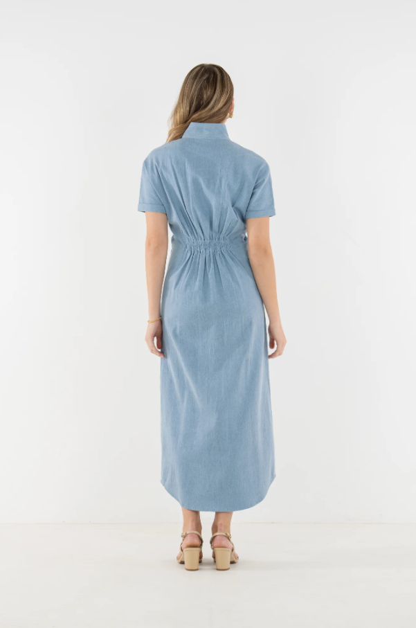 Georgia Dress - Classic Denim - 13 Hub Lane   |  
