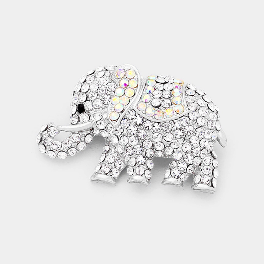 Pave Elephant Brooch - 13 Hub Lane   |  Brooches