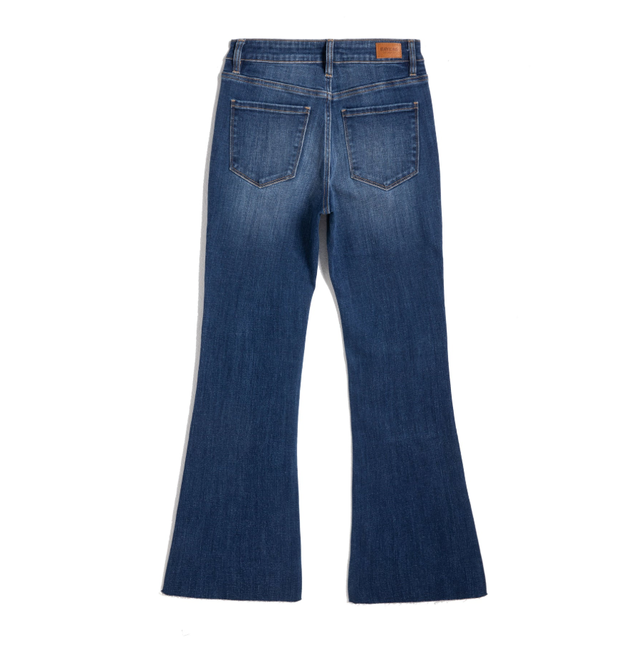 Low Rise Bootcut Jeans, Dark Blue - 13 Hub Lane   |  Bootcut Jeans