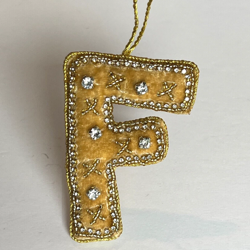 Alphabet Ornament - 13 Hub Lane   |  Fabric Ornaments