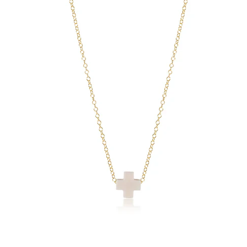 enewton 16" necklace gold - signature cross small